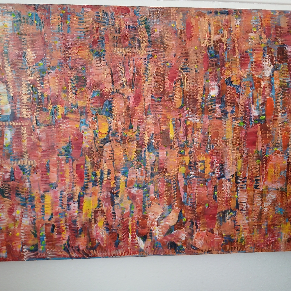 A RICH TAPESTRY....Acrylic On Gallery Wrap Canvas (no Need To Frame...)